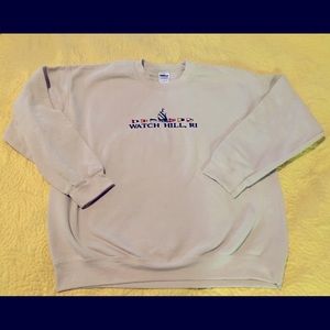 Tan Sweatshirt w/ Nautical Watch Hill Embroidery